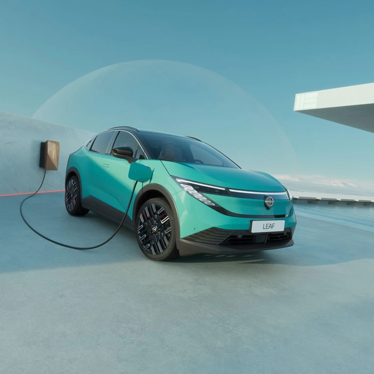 Nissan LEAF 2025 Opladning Skraa