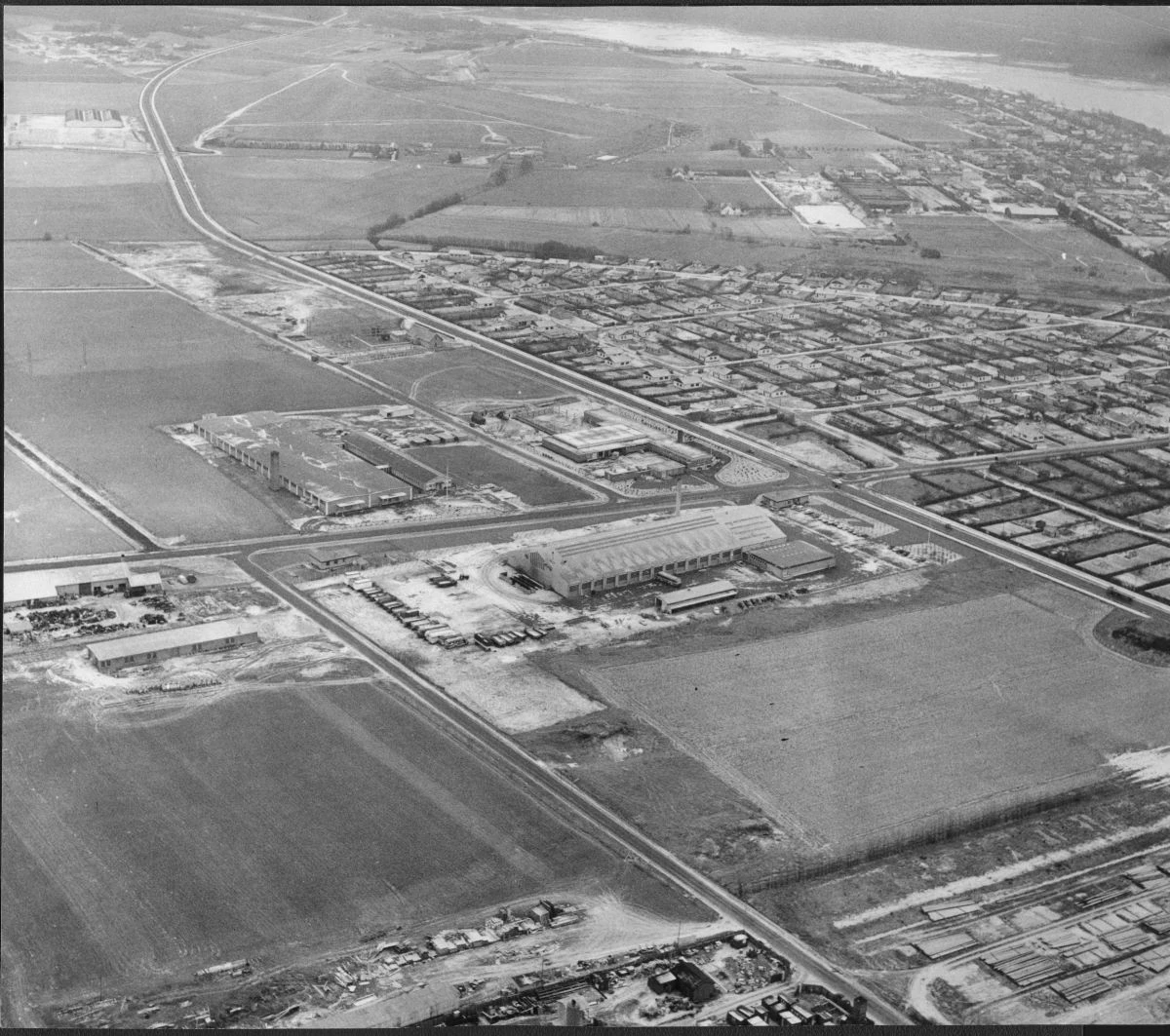 1960 Luftfoto Af Nordre Ringvej Kejlstrupvej (B1310)