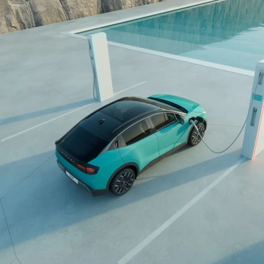 Nissan LEAF 2025 Opladning Oppe