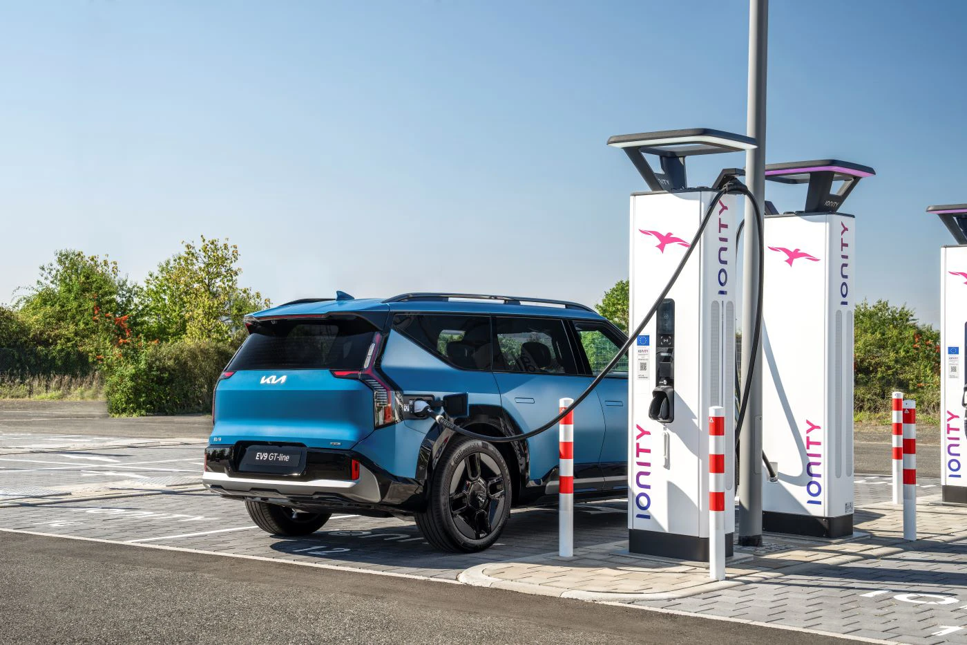 Kia EV9 GT Line Opladning Ladestander Ionity 3